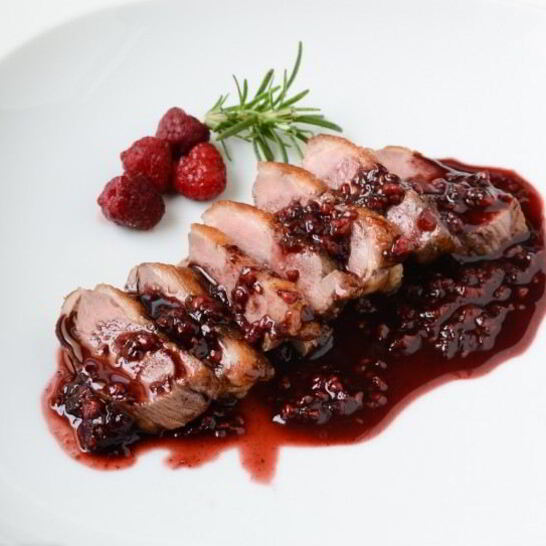 Рецепт малинового соуса к утке