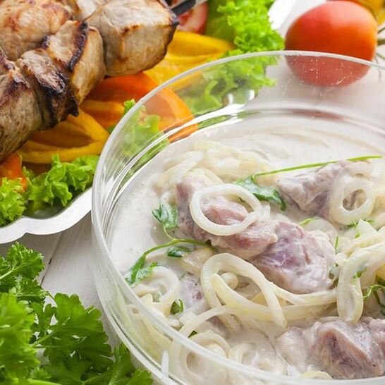 Рецепт маринада для свинины с луком