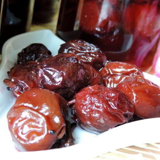 Рецепт маринованных слив в сухом маринаде