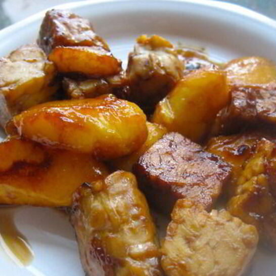 Рецепт тофу в маринаде с манго