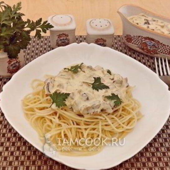 Рецепт сливочно-грибного соус