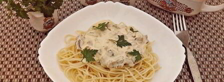 сливочно-грибной соус. Шаг 10