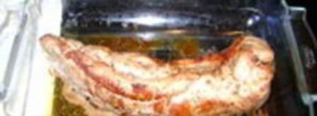 филе свинины с соусом песто из семечек. Шаг 5