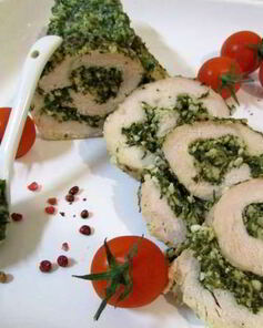 Индейка с соусом Песто