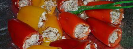 мини-перцы с соусом песто. Шаг 4