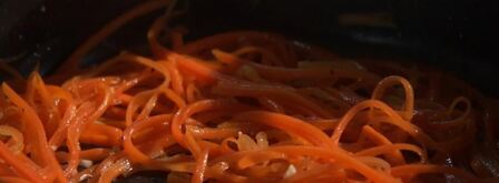 морковные спагетти с соусом песто. Шаг 4