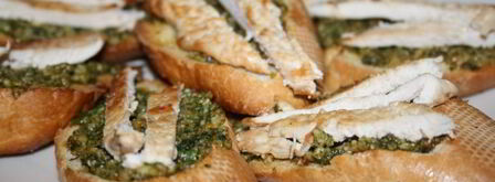 острый песто с козьим сыром и кинзой. Шаг 6