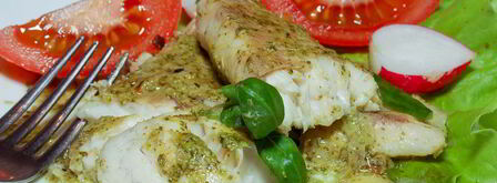 рыба с соусом песто. Шаг 5