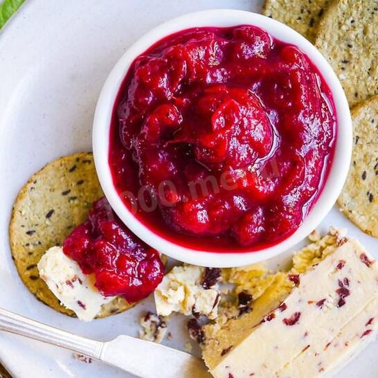 Рецепт соуса с клюквенным сиропом