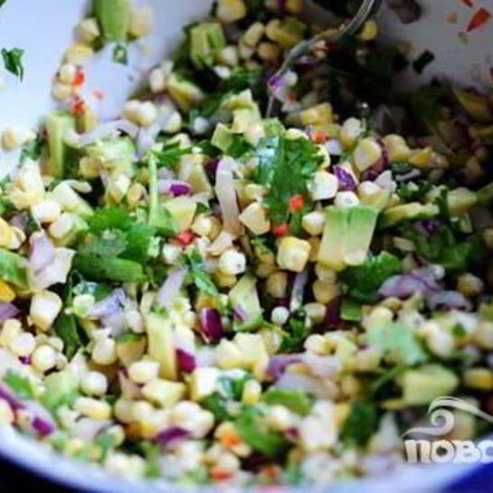 Рецепт сальсы из свежей кукурузы и авокадо