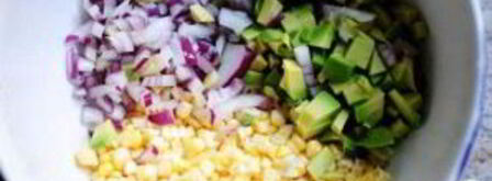 сальса из свежей кукурузы и авокадо. Шаг 5