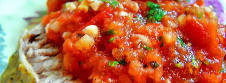 свиная вырезка маринованная в кинзе и томатная сальса. Шаг 8