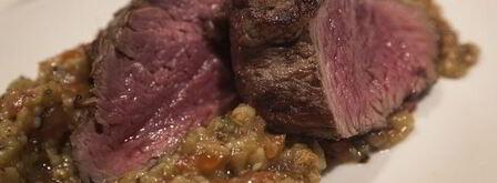 стейк миланзане с тартаром из овощей. Шаг 12