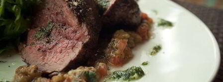 стейк миланзане с тартаром из овощей. Шаг 15