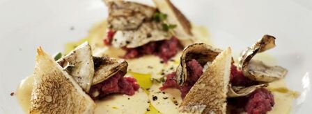 тартар из говядины с трюфельным майонезом. Шаг 6