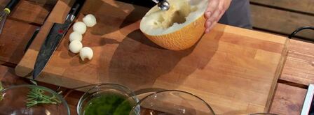 тартар из говядины со свежей дыней. Шаг 6