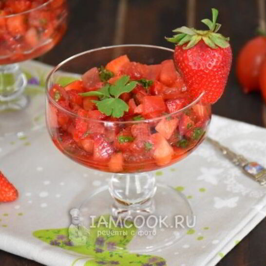 Рецепт тартара из клубники и помидоров