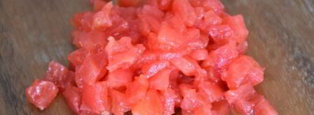 тартар из клубники и помидоров. Шаг 5