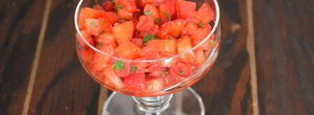 тартар из клубники и помидоров. Шаг 8