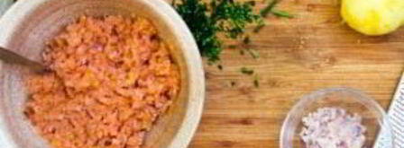 тартар из копченой семги. Шаг 3