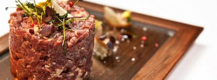 тартар из утиной грудки и фуа-гра с дымом. Шаг 7