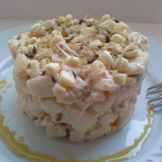 Рецепт тартара с грушей и яблоком