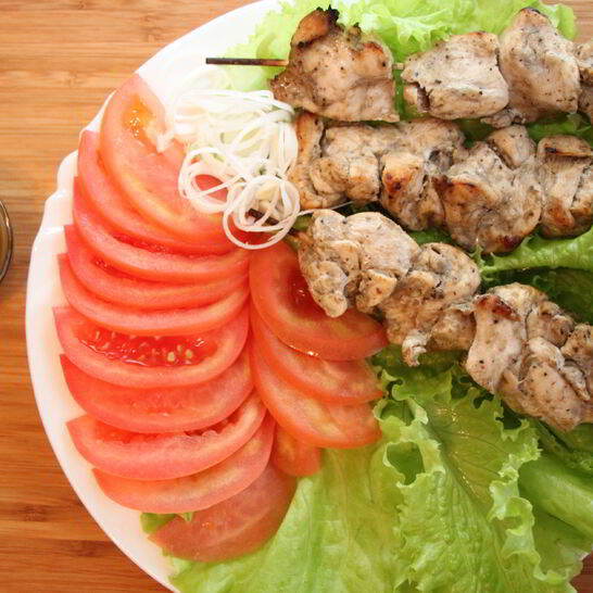 Рецепт куриных шашлычков, маринованных в ткемали