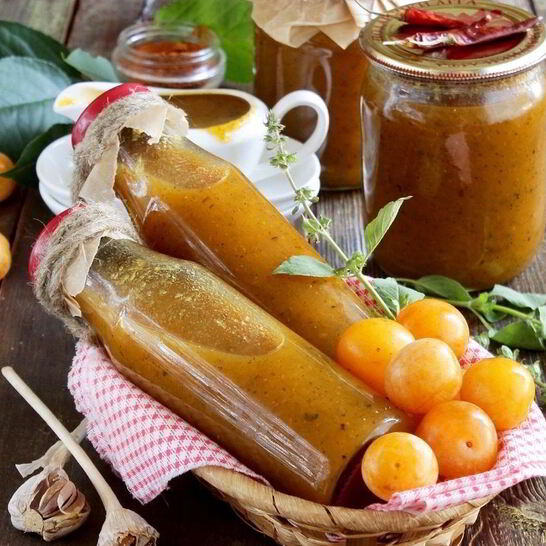 Рецепт соуса ткемали из алычи на зиму