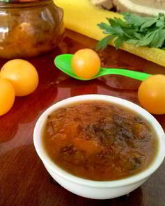 Соус Ткемали из желтой алычи