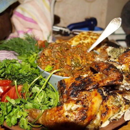 Рецепт цыпленка в ткемали