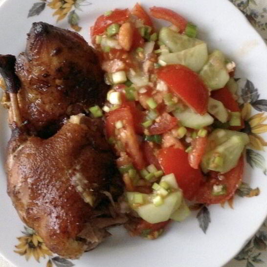 Рецепт утки в соусе ткемали с медом