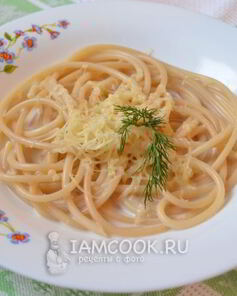 Сырный соус для спагетти