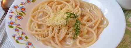 сырный соус для спагетти. Шаг 7