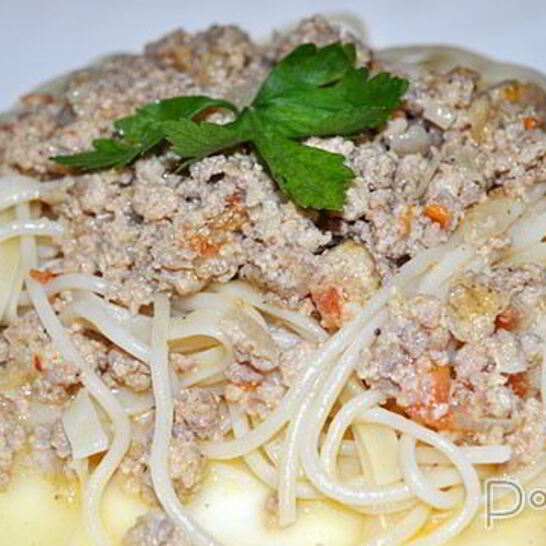 Рецепт сырного соуса с фаршем к пасте