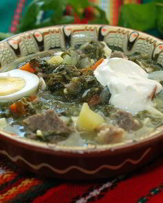 Белый борщ самарский