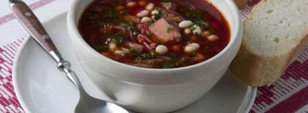 борщ постный с грибами. Шаг 6