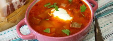 борщ с телячьим языком. Шаг 8