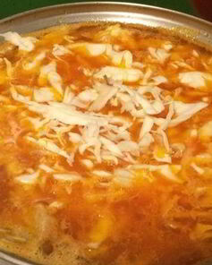 Борщ со свининой и свежей капустой