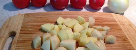 борщ украинский постный. Шаг 4