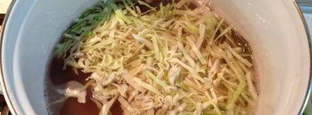 борщ украинский постный. Шаг 10