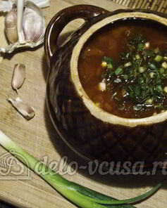 Борщ в горшочке