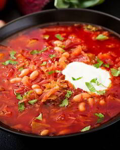 Борщ жареный