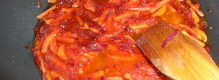 постный борщ с чечевицей и черносливом. Шаг 6