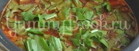 зеленый борщ в мультиварке. Шаг 8