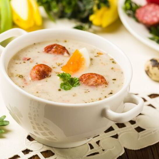 Рецепт журька — белого борща