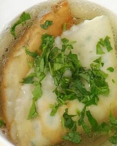 Блинчики в бульоне