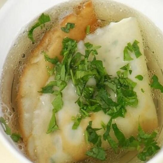 Рецепт блинчиков в бульоне