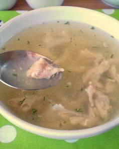 Бульон из куриных костей