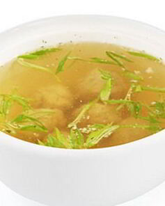 Бульон с фрикадельками из куриного филе