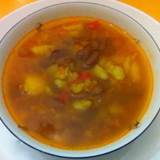 Рецепт фасолевого супа на мясном бульоне